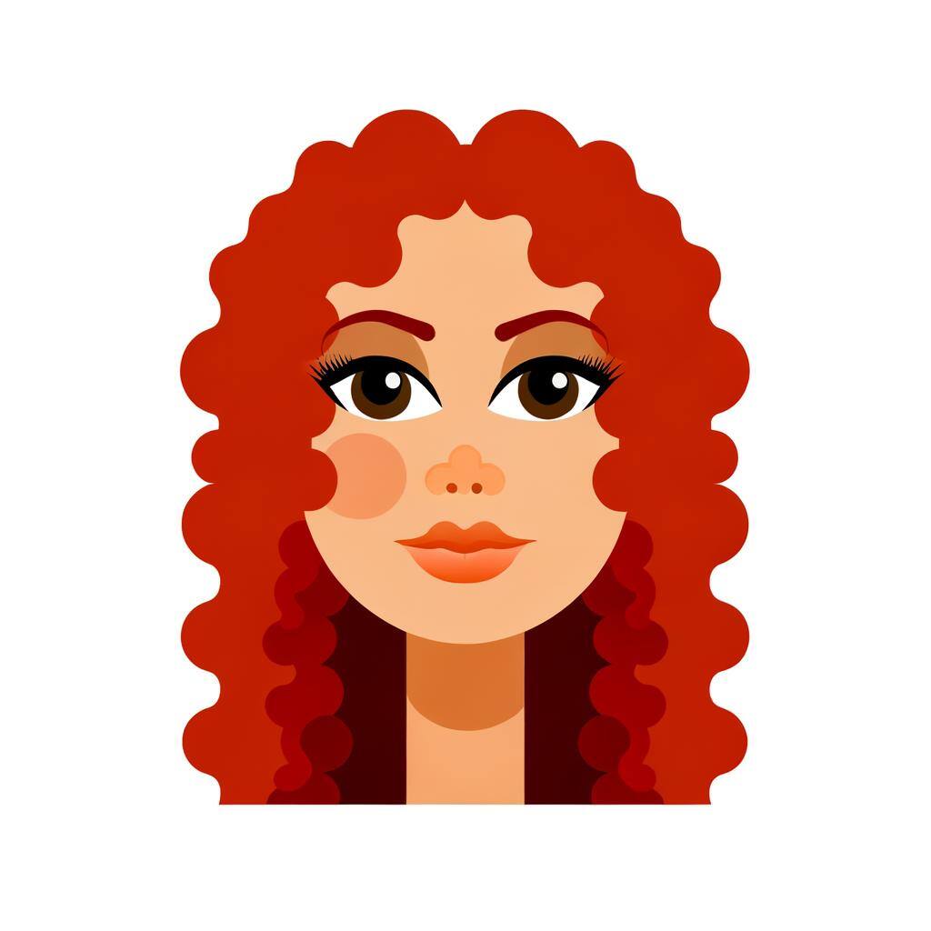 cartoon redhead woman avatar